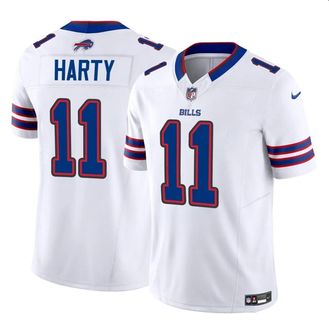 Men's Buffalo Bills #11 Deonte Harty White 2023 F.U.S.E. Vapor Untouchable Limited Football Stitched Jersey